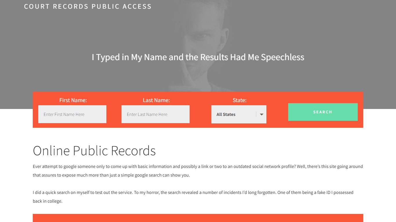 Online Public Records - Court Records Public Access